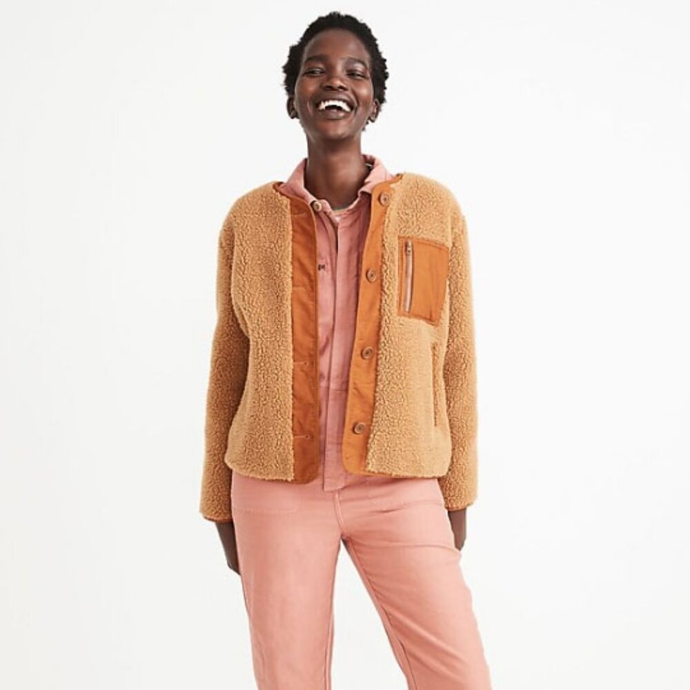 Madewell Sherpa Chestnut Jacket - S